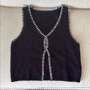 SHEIN Black and White Tank Top